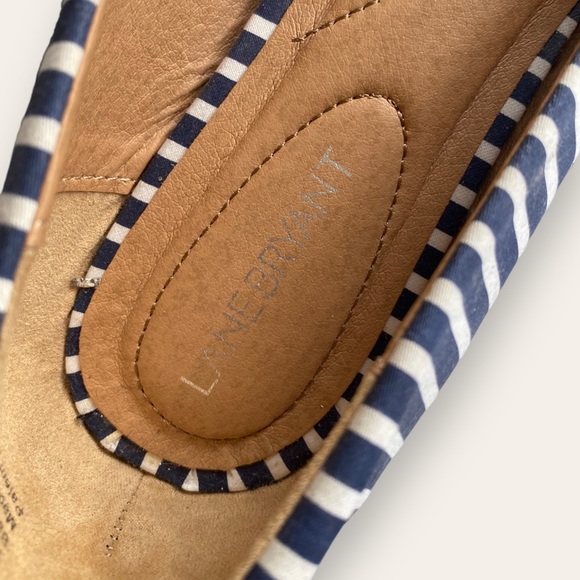 NWT, Lane Bryant Navy and White Striped Flat, Size 12W - Picture 7 of 8